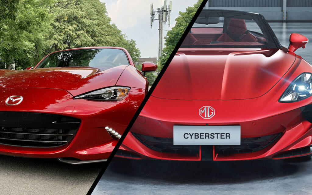 Duel des décapotables : MG Cyberster électrique vs Mazda MX-5, le match du plaisir accessible