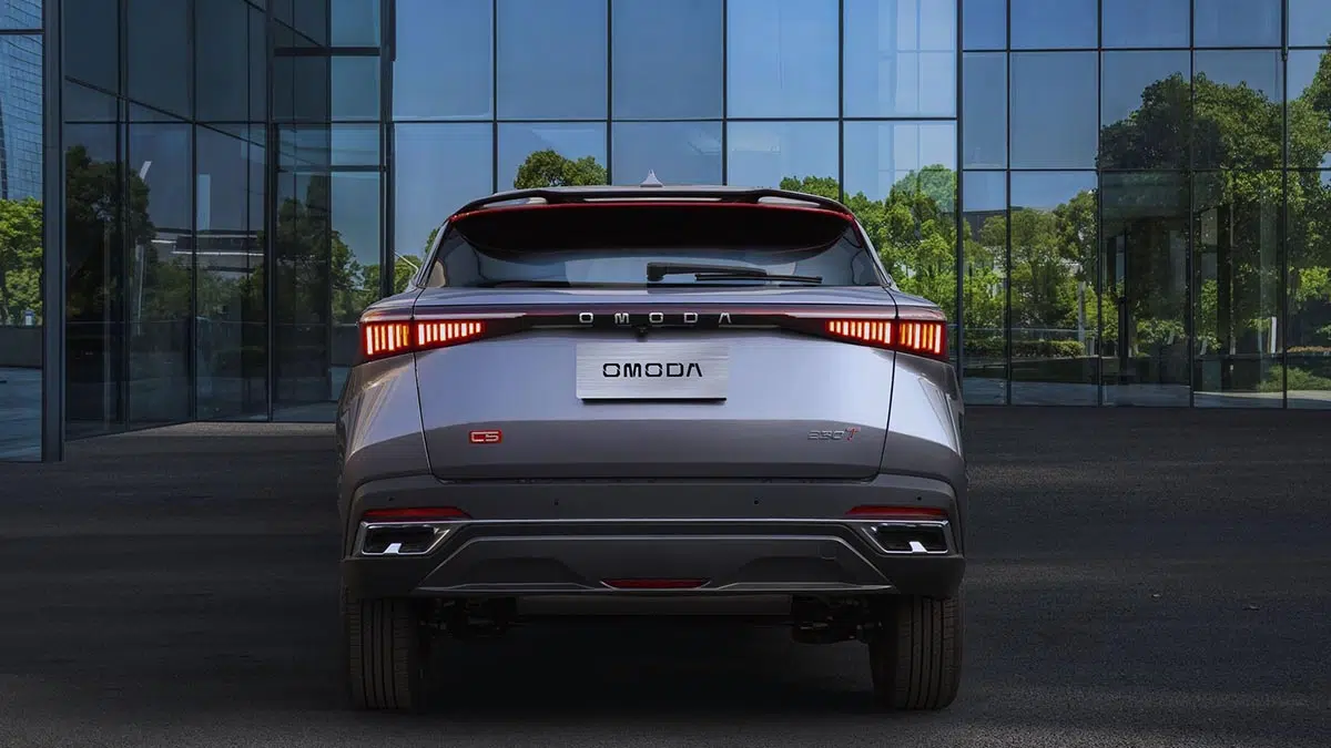 Vue arrière du Chery Omoda 5