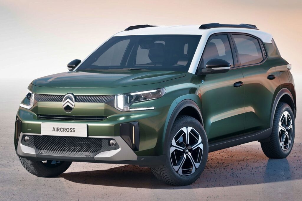 SUV hybride de 145 CV à 19 700 euros présenté de trois-quarts avant, avec silhouette similaire au Citroën C5 Aircross mais à prix compétitif