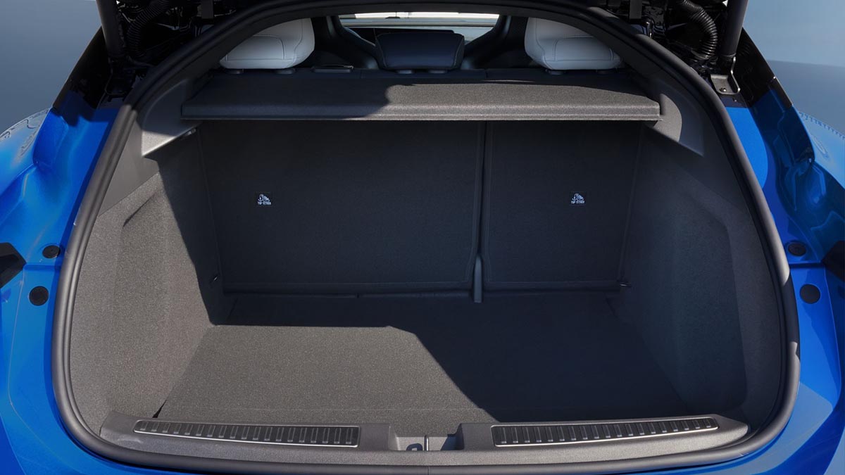  Coffre Alpine A390 avec volume de chargement modulable pour usage familial