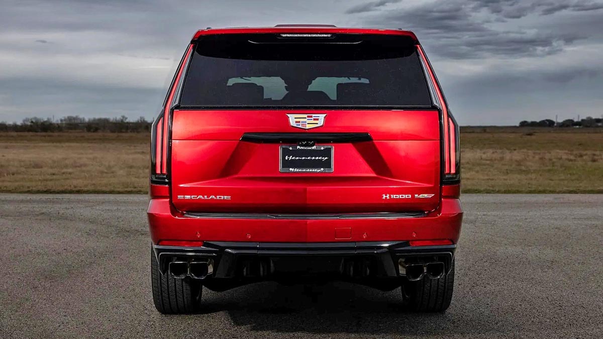 Cadillac Escalade-V Hennessey H1000 en essai sur route au Texas