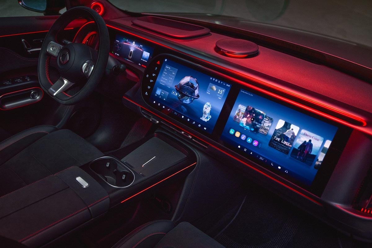 Intérieur Smart #5 Brabus poste de conduite écrans 13 pouces digitalisation