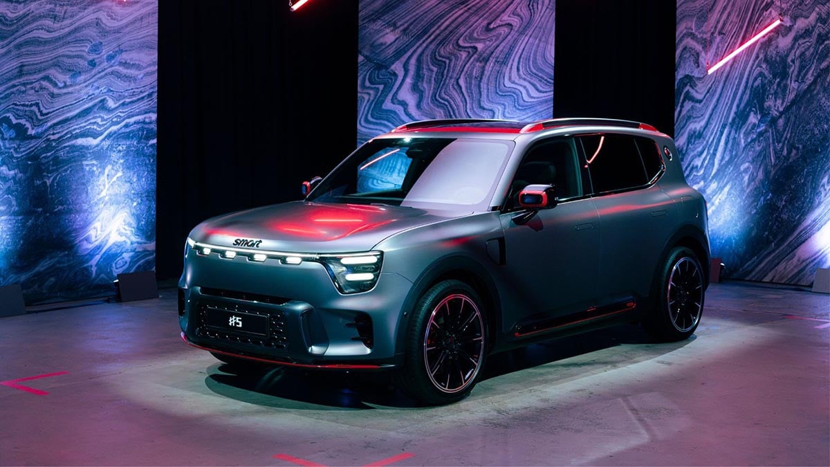Face avant Smart #5 Brabus SUV électrique phare LED calandre agressive