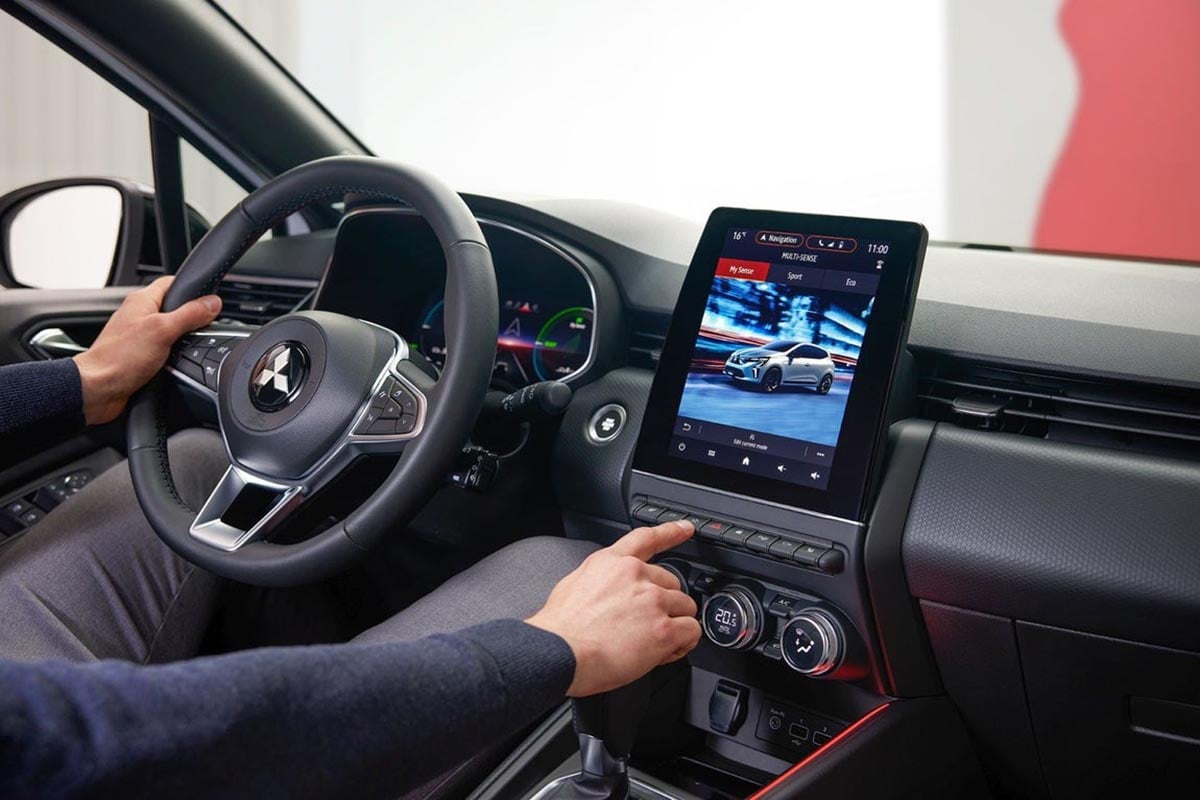  Tableau de bord numérique du Mitsubishi Colt GLP avec écran tactile central 9,3 pouces