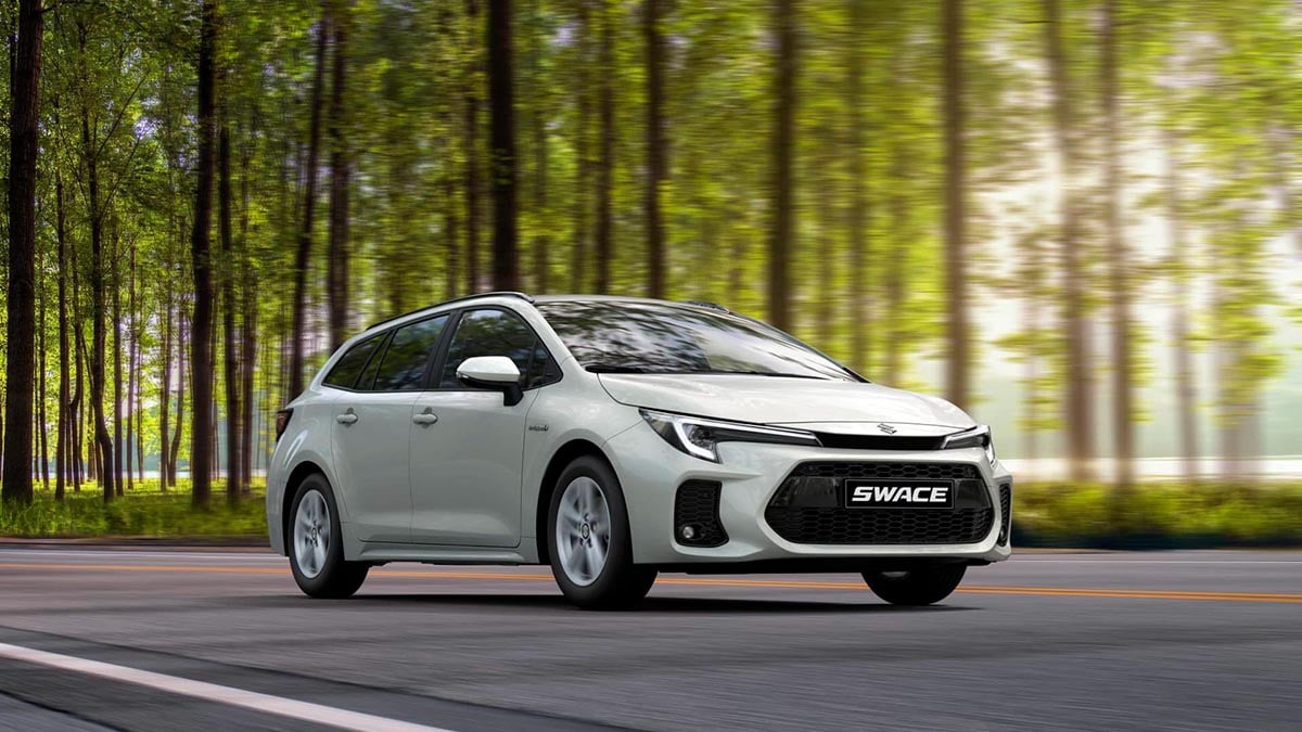 Avant Suzuki Swace 2025 avec calandre fine et phares LED