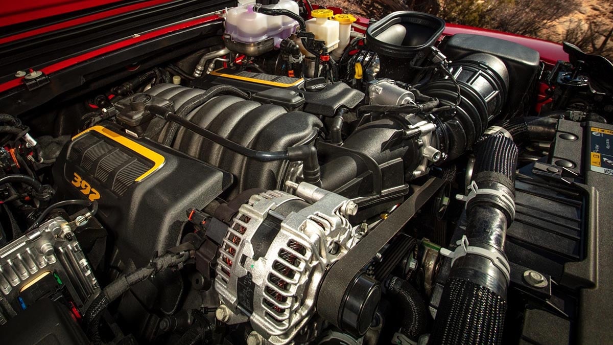 Moteur V8 HEMI 6,4 litres Jeep Wrangler Rubicon 392, 470 chevaux, couple 637 Nm