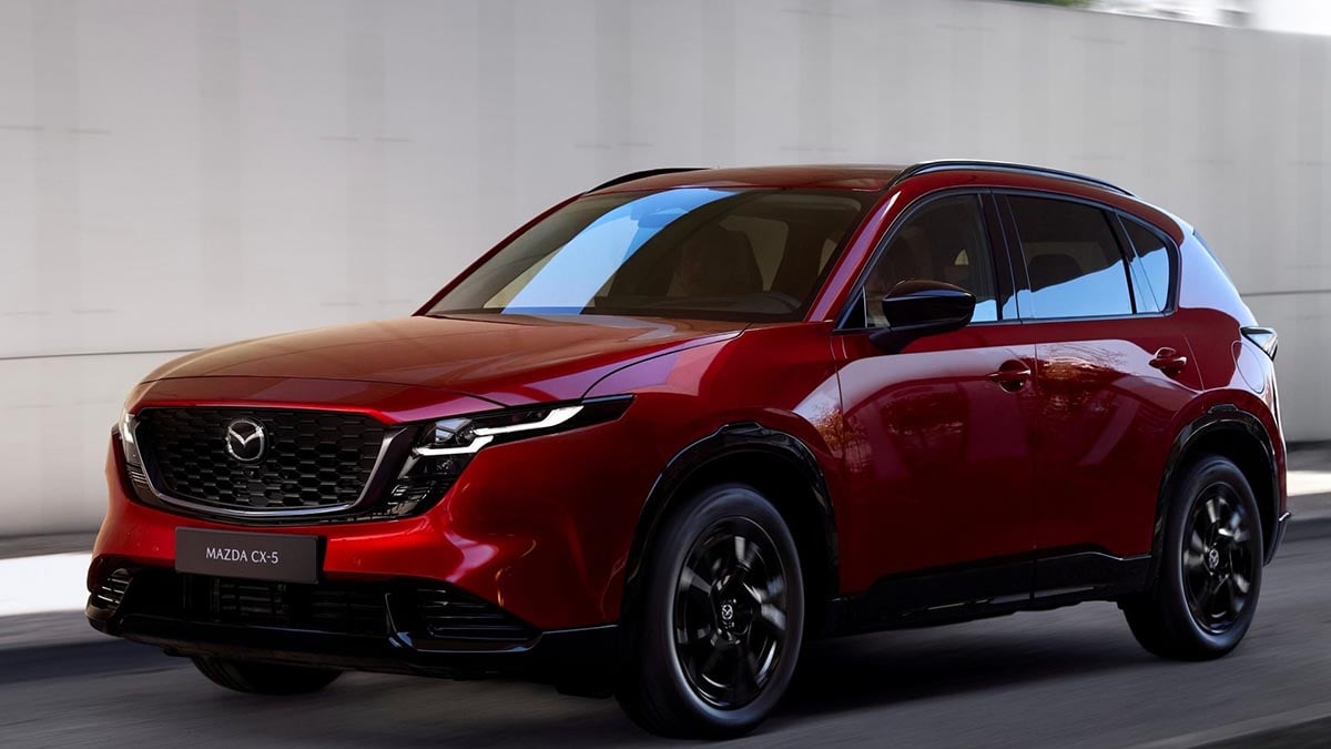  Face avant du Mazda CX-5 2023 servant de base au futur modèle hybride Skyactiv-Z