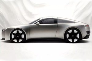 Prototype Audi sportif 2025 en roulage dynamique