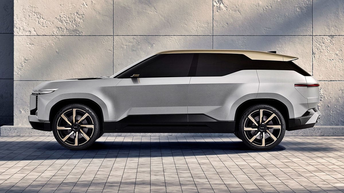 Dessin conceptuel du Toyota Land Cruiser Se 2027 en vue de profil