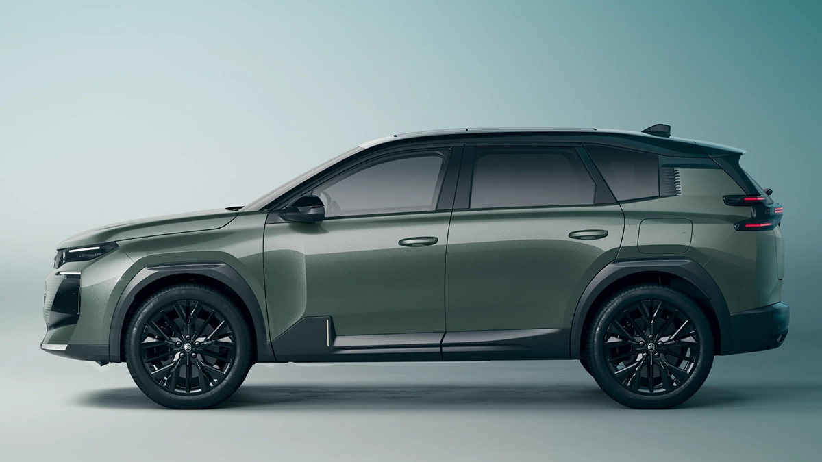 Profil du Citroën C5 Aircross hybride rechargeable en finition Shine 