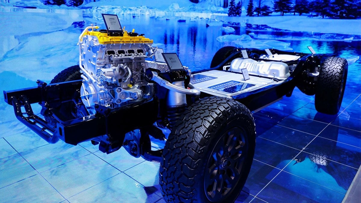 Plateforme châssis échelle du Jetour G700 conçue pour SUV hybride tout-terrain