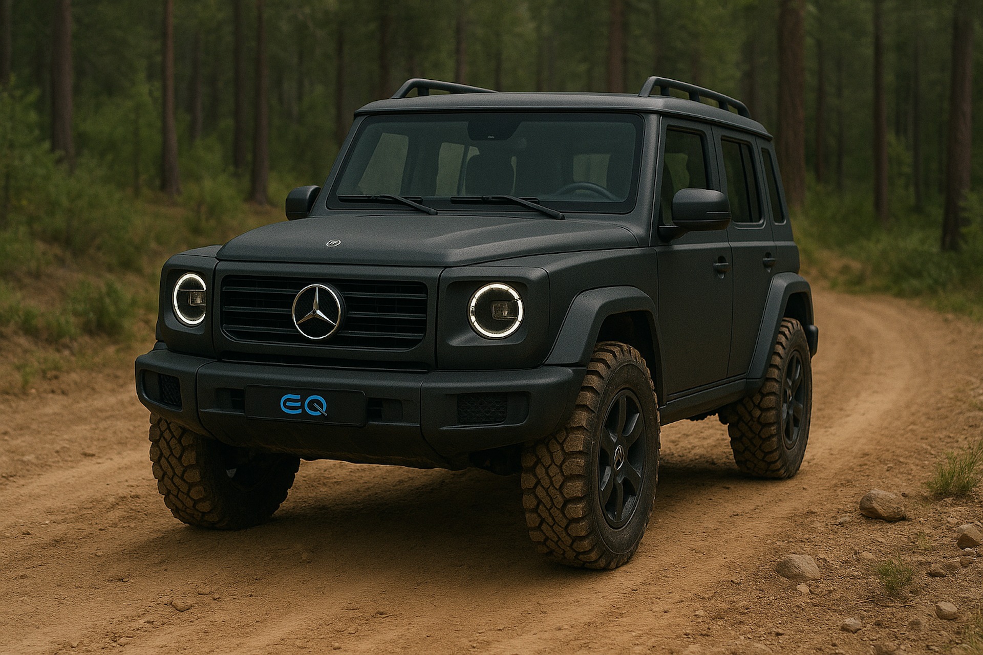 Avant du Mercedes‑Benz mini Classe G 2026 avec design carré ikonique