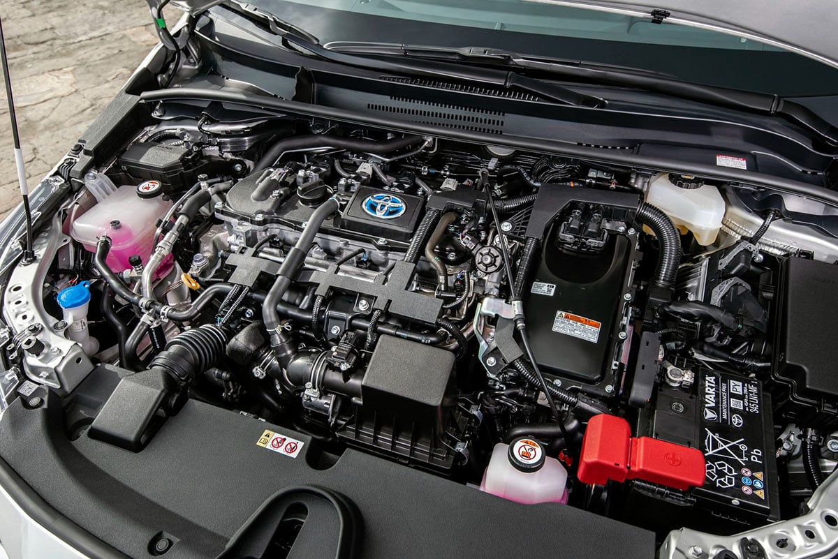 Moteur hybride Toyota Corolla Touring Sports 2025, système essence-électrique de cinquième génération