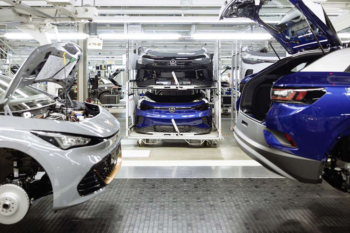 Usine Volkswagen de Zwickau en Allemagne produisant aussi  l’Audi Q4 e-tron